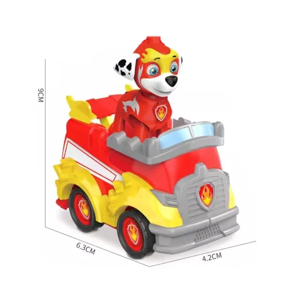 Paw Patrol Building Block Pull-Back Vehicle – Chase, Skye, Marshall & Rubble - Image 9
