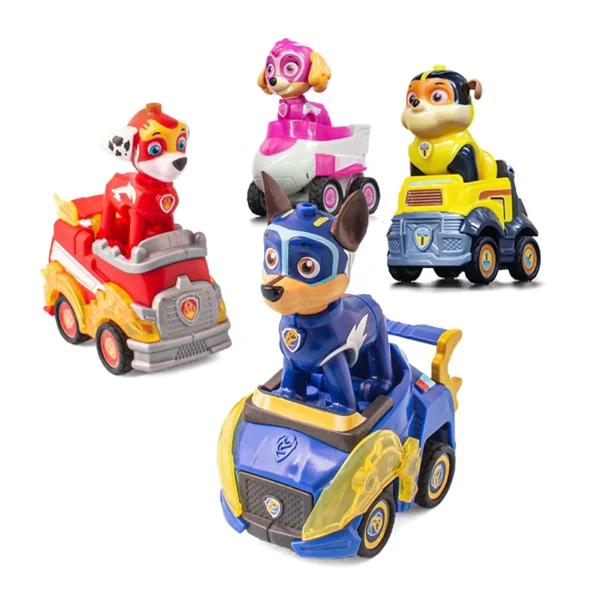 Paw Patrol Building Block Pull-Back Vehicle – Chase, Skye, Marshall & Rubble - Image 4