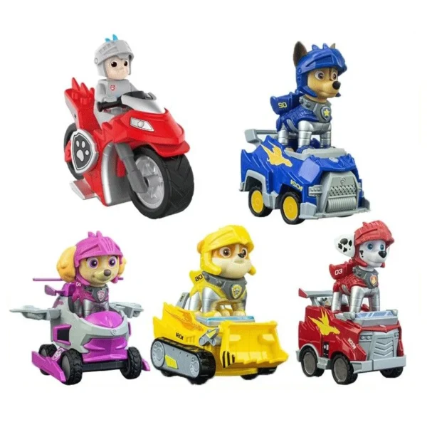 Paw Patrol Building Block Pull-Back Vehicle – Chase, Skye, Marshall & Rubble - Image 3