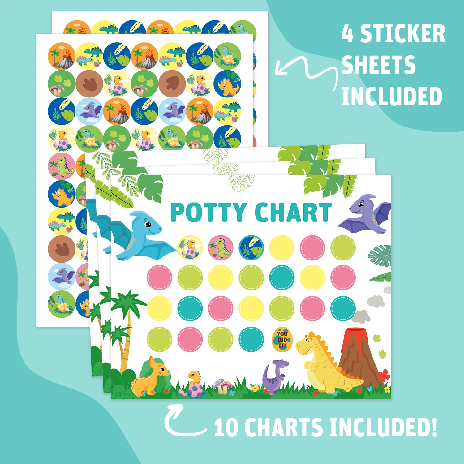 280Pcs Reward Stickers Toilet Habits Potty Training - Image 2
