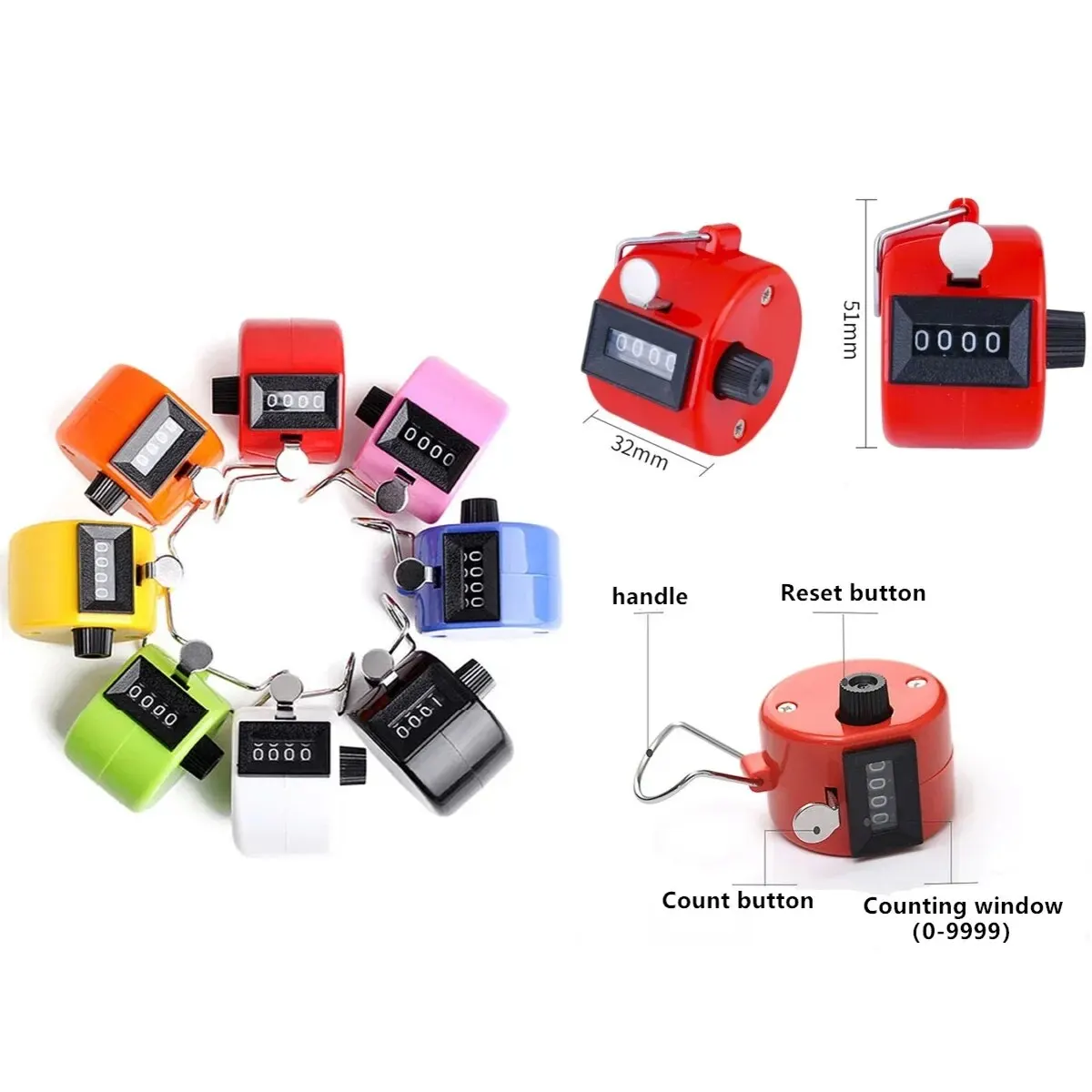 Handheld 4 Digital Tally Counter