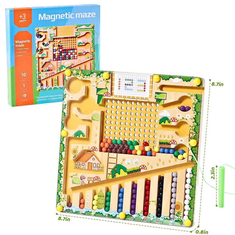 Magnetic Color Numbers and Letters Maze - Image 7