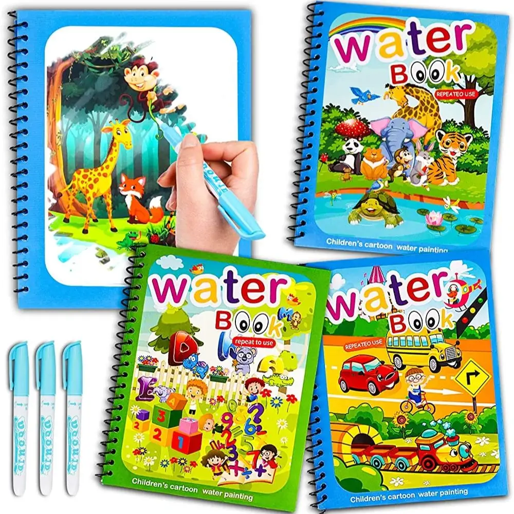 Travel Water Drawing Reusable Coloring Book