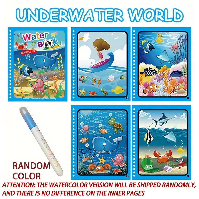 Travel Water Drawing Reusable Coloring Book - Image 9