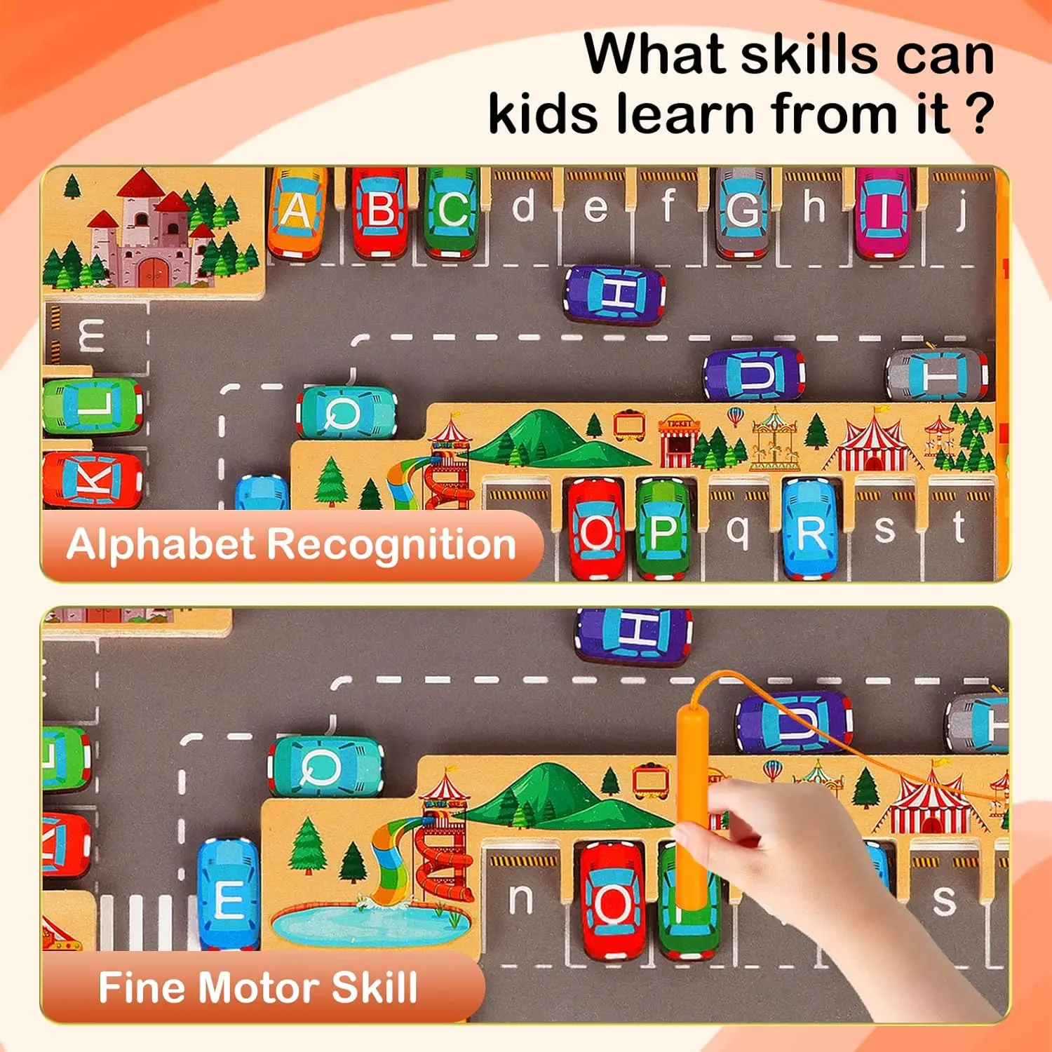 Magnetic Color Numbers and Letters Maze - Image 3