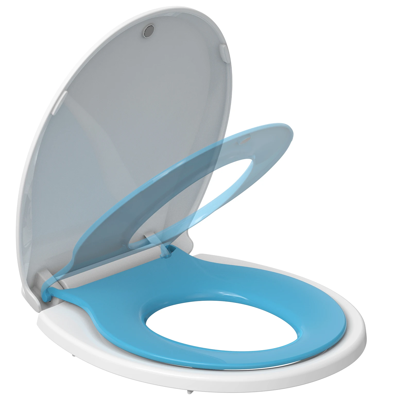 Potty Training Toilet Seat with Built-In Toddler Seat