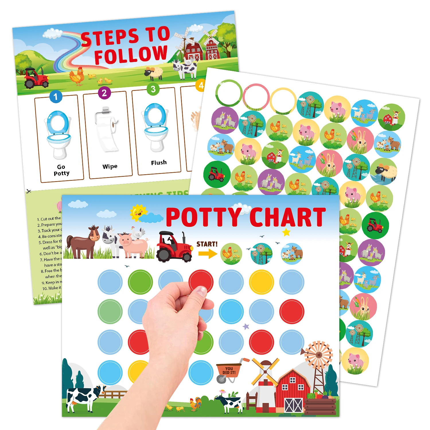 280Pcs Reward Stickers Toilet Habits Potty Training - Image 6