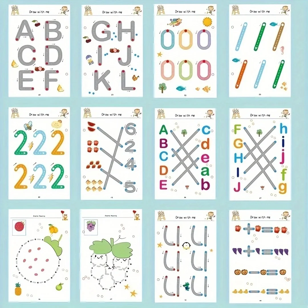 Reusable Early Learning Cognitive Card Set - Numbers, Letters, Colors & Shapes - Image 5