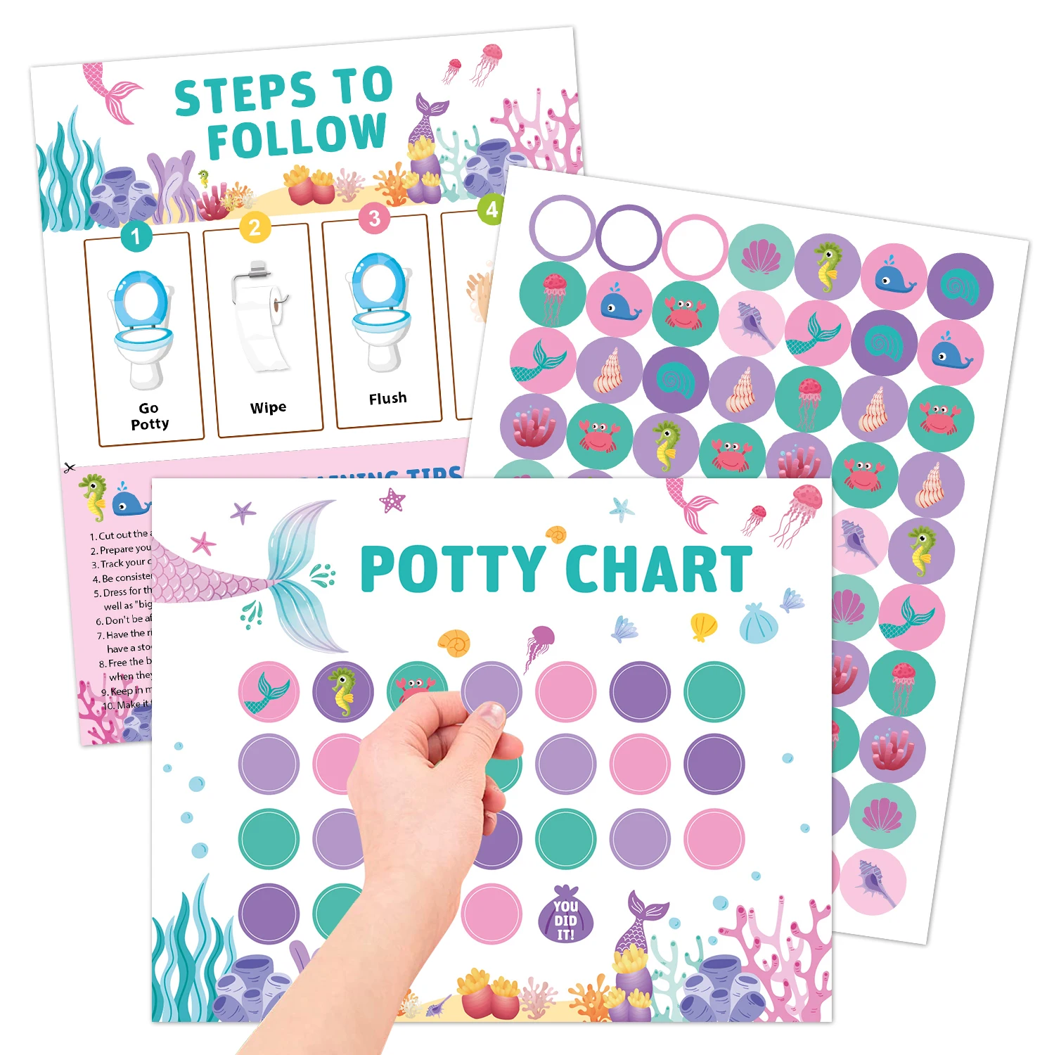 280Pcs Reward Stickers Toilet Habits Potty Training - Image 7