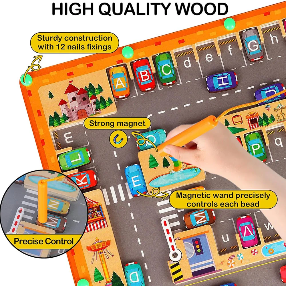 Magnetic Color Numbers and Letters Maze - Image 4