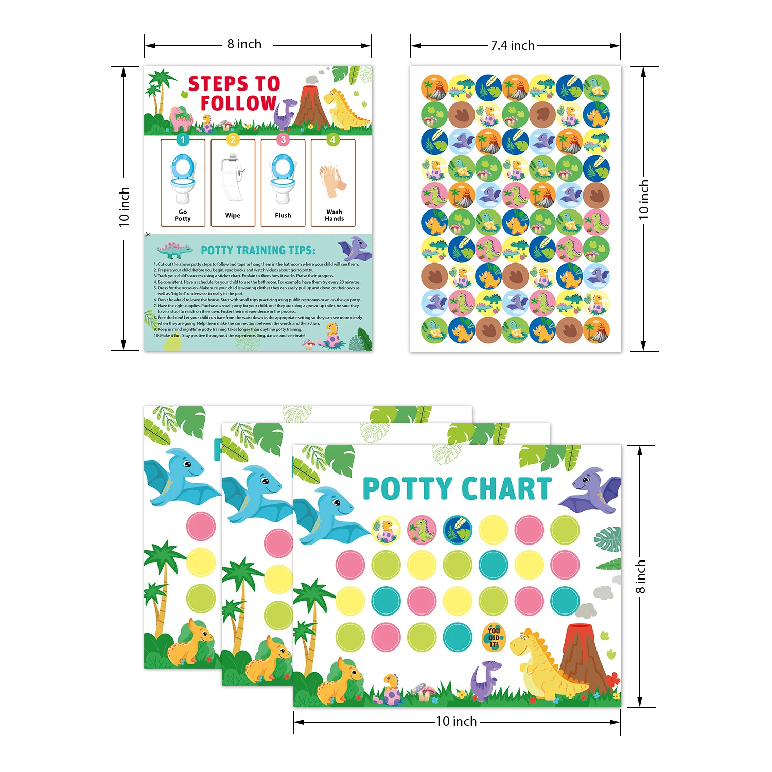 280Pcs Reward Stickers Toilet Habits Potty Training - Image 3