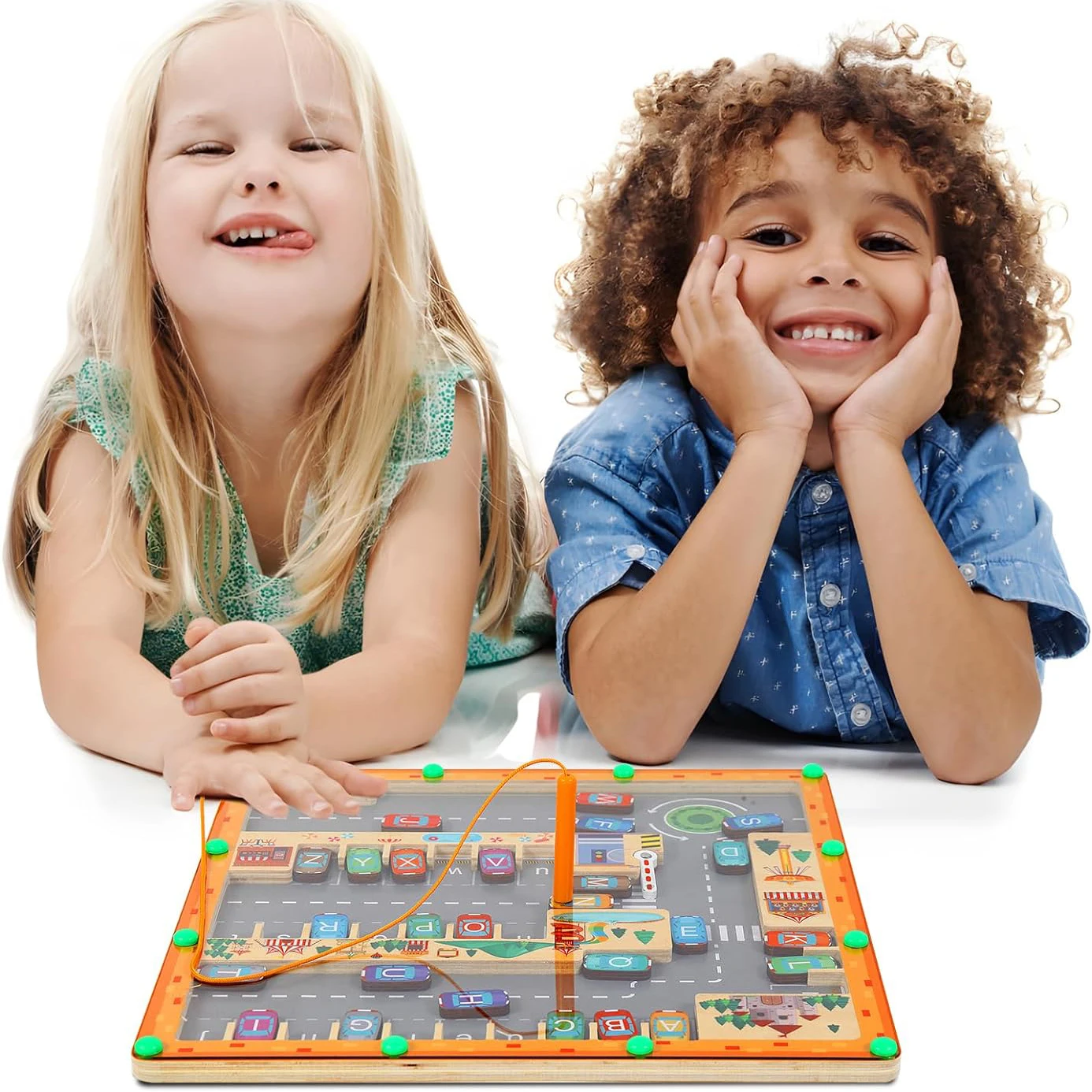 Magnetic Color Numbers and Letters Maze - Image 2