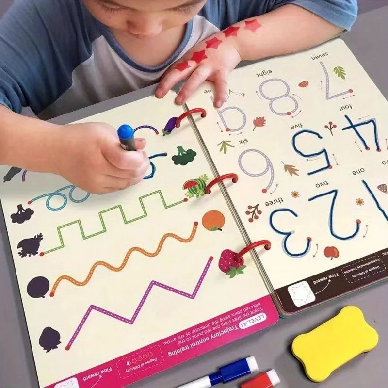 Reusable Early Learning Cognitive Card Set - Numbers, Letters, Colors & Shapes