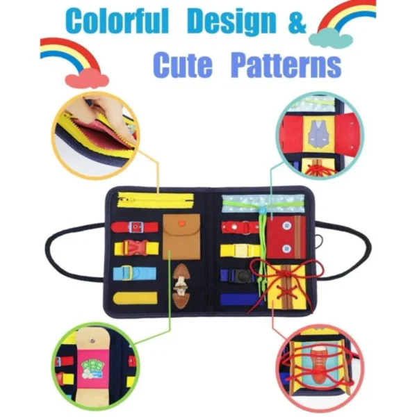 Foldable Fine Motor Busy Board - Image 3